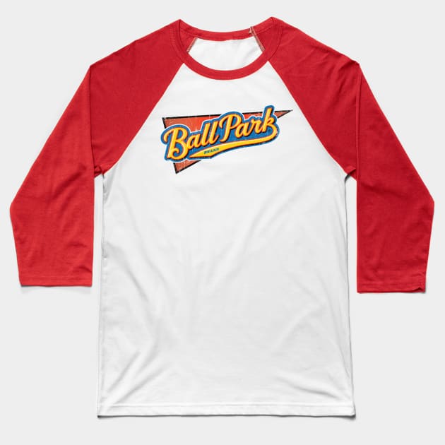 Ball Park // Buns and Rolls Vintage Baseball T-Shirt by Super Cell Art